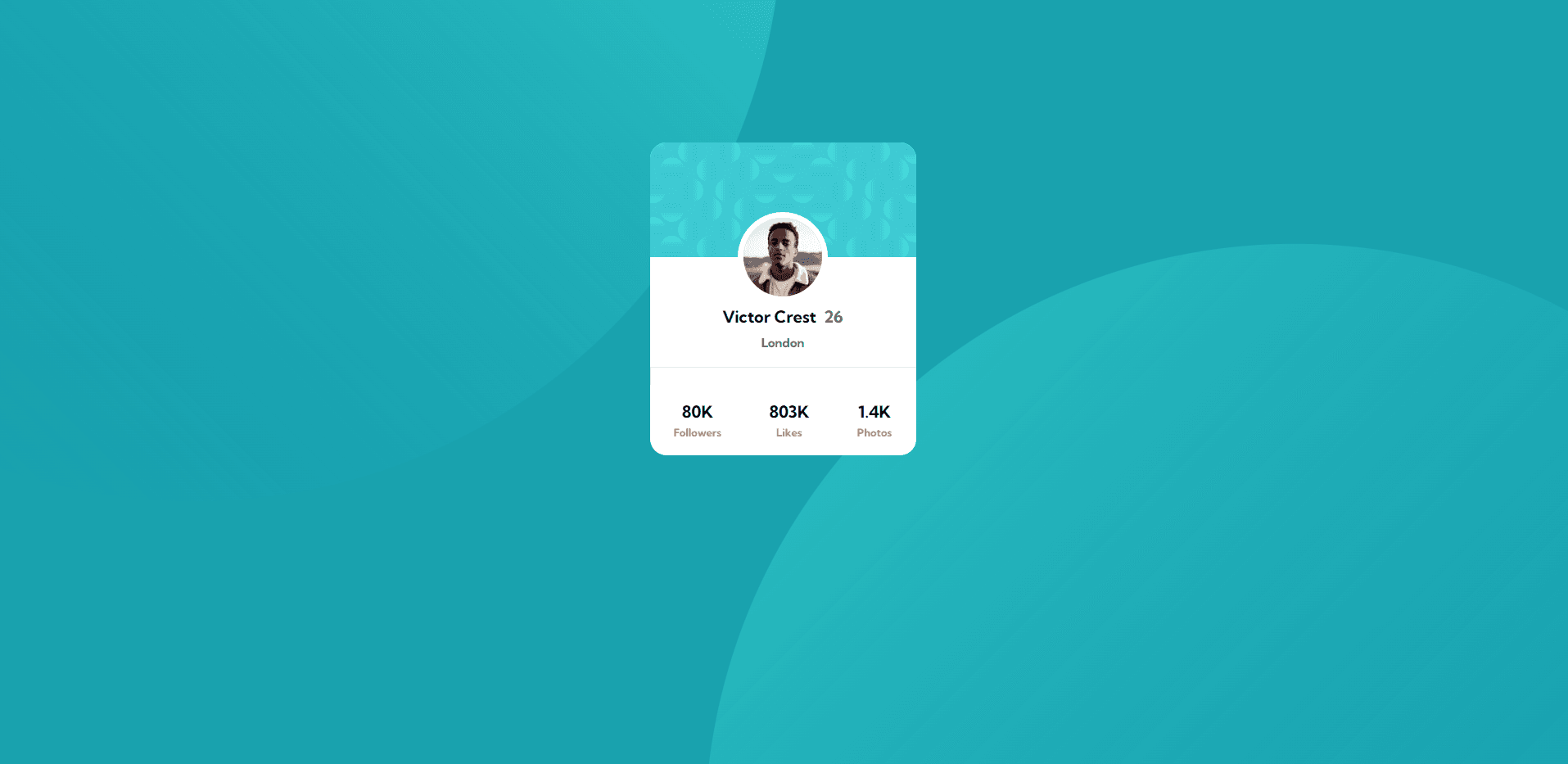 Profile card component